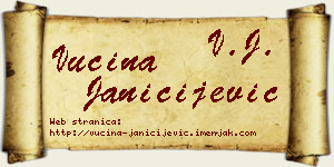 Vucina Janičijević vizit kartica